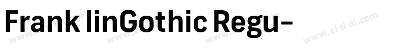 Frank IinGothic Regu字体转换